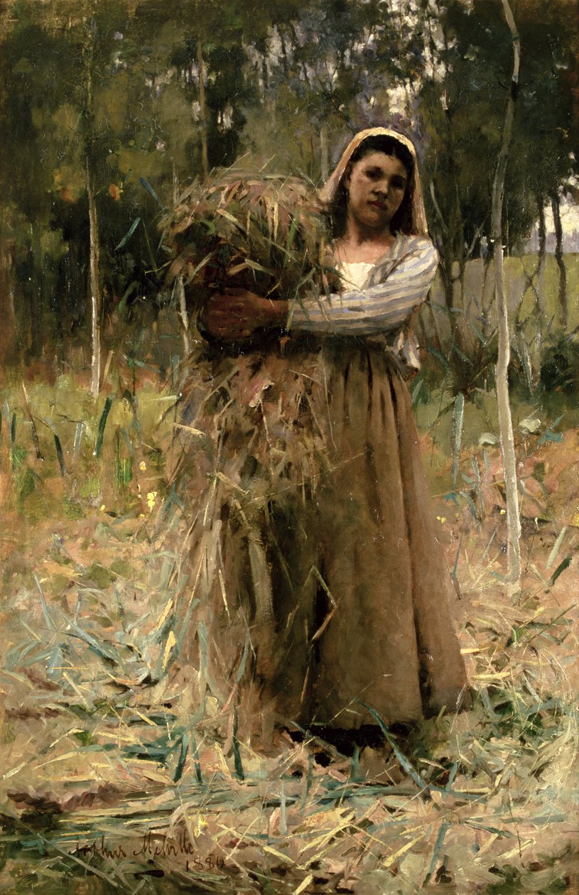 Bondepigen (The Fagot Collector) 1880 af Arthur Melville