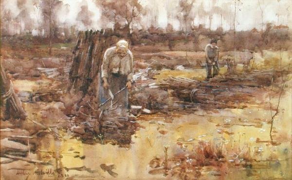 Kvistsamlere, Grez-sur-Loing af Arthur Melville