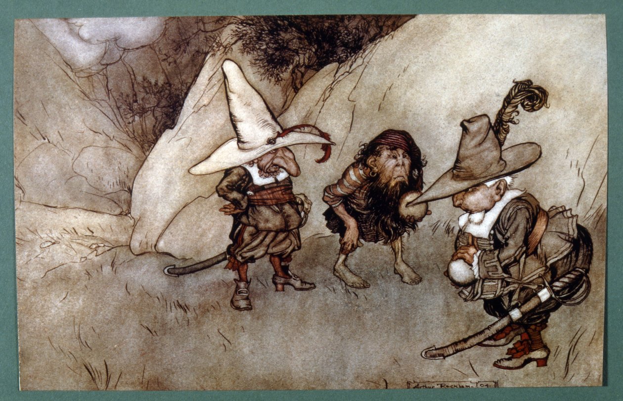 En novelle af den amerikanske forfatter Washington (illustration) af Arthur Rackham