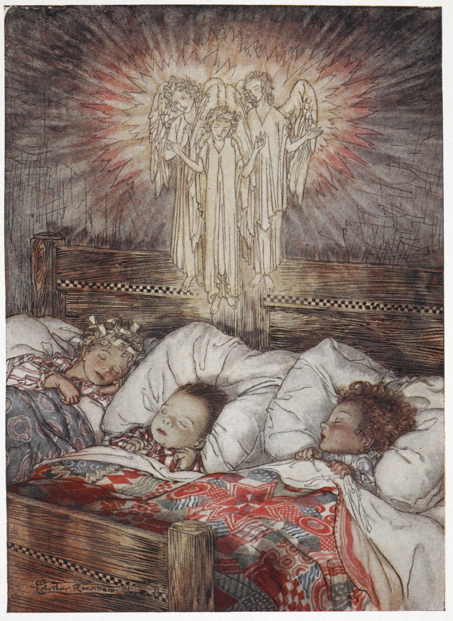 Børn sover og drømmer af Arthur Rackham