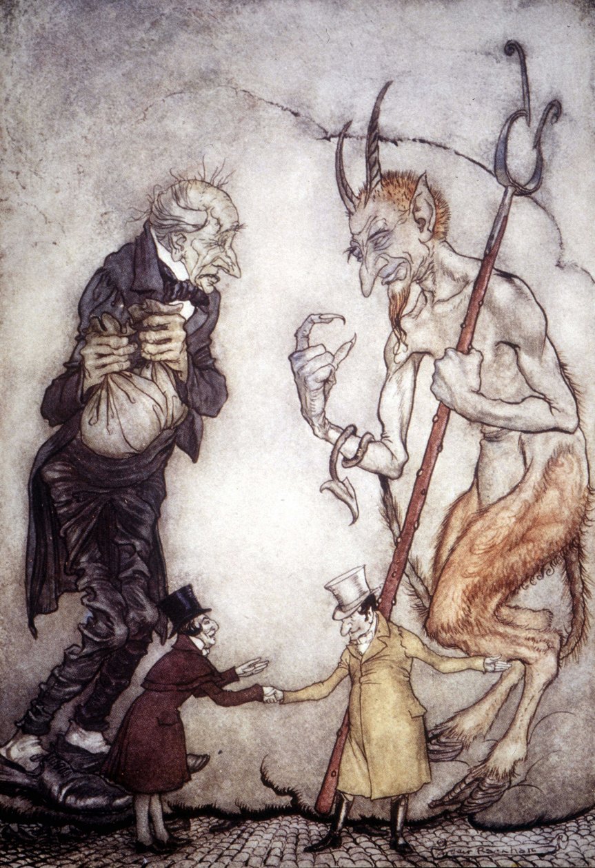 Christmas Tale af Charles Dickens (1812 - 1872), illustration af Arthur Rackham (1867-1939) af Arthur Rackham
