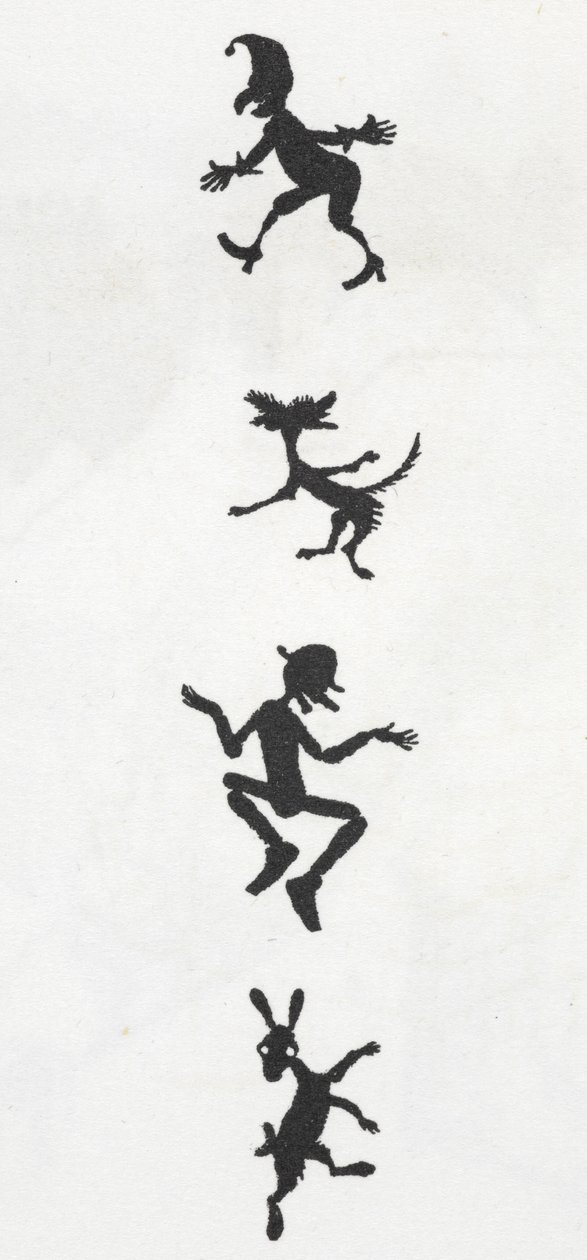 Nisser og hunde af Arthur Rackham