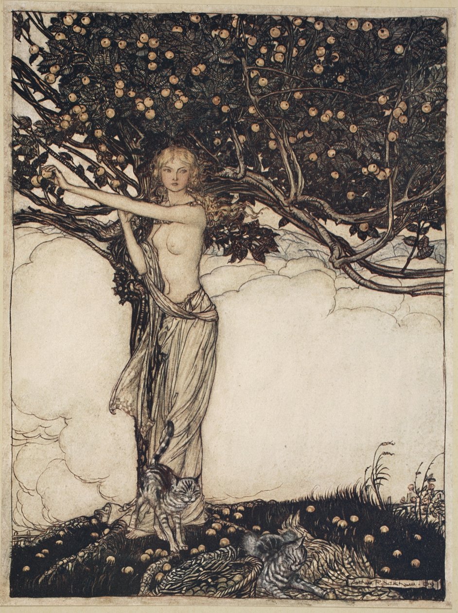 Freia, den smukke, illustration fra 