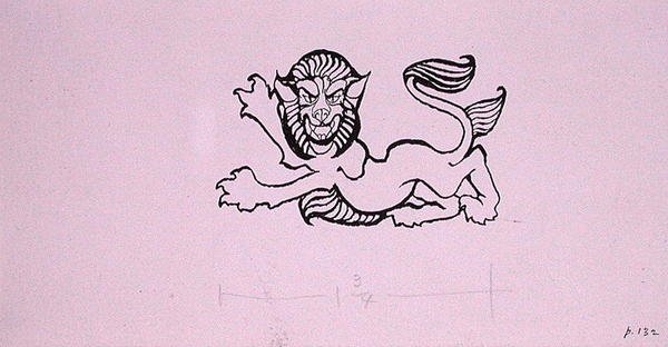 Heraldic Lion, illustration til 