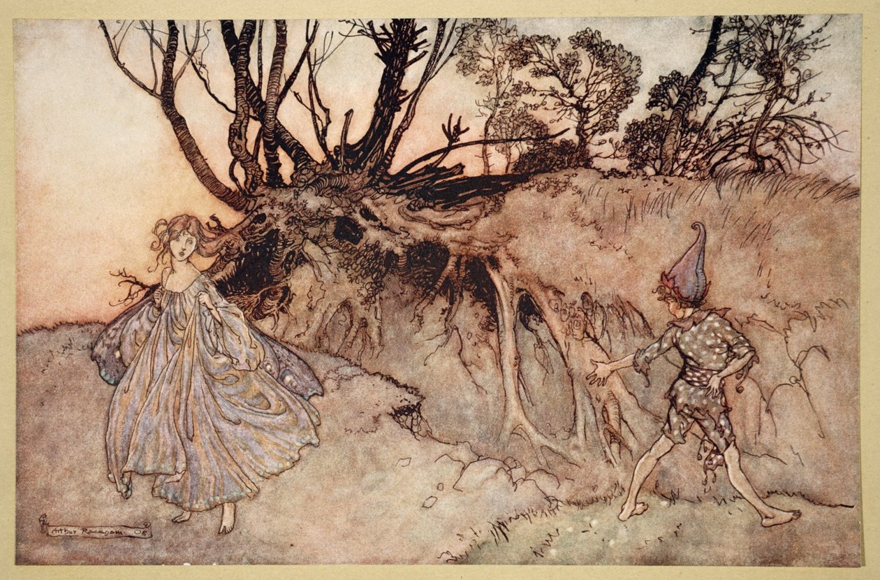 Hvor nu ånd! visne vandrer du, illustration fra 