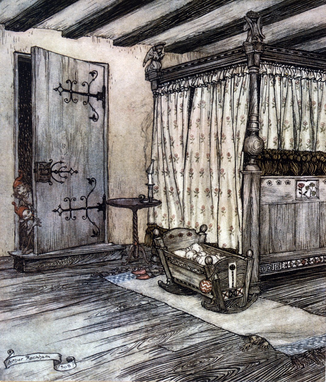 Illustration af Arthur RACKHAM (1867-1939) til Drømmen om en sommernat af William SHAKESPEARE af Arthur Rackham