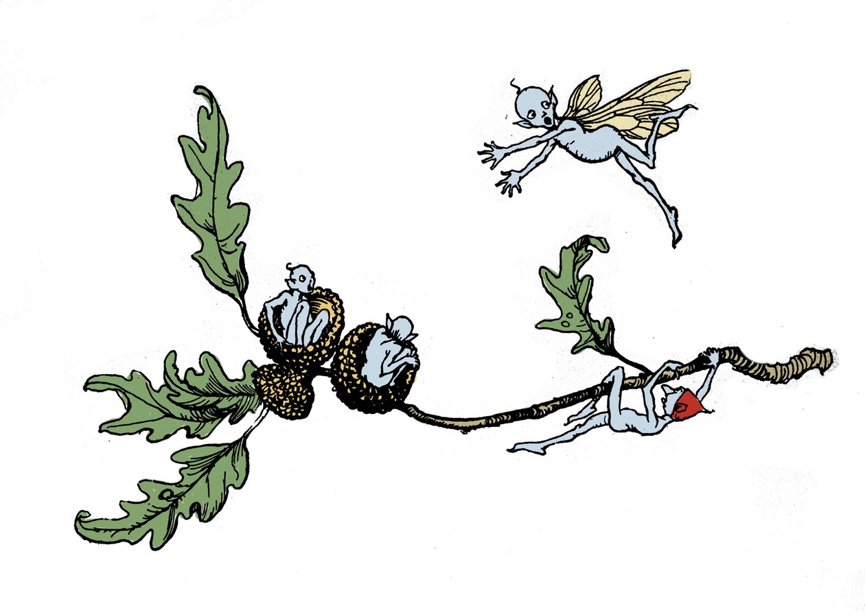 Illustration af Arthur RACKHAM (1867-1939) til Drømmen om en sommernat af William SHAKESPEARE af Arthur Rackham