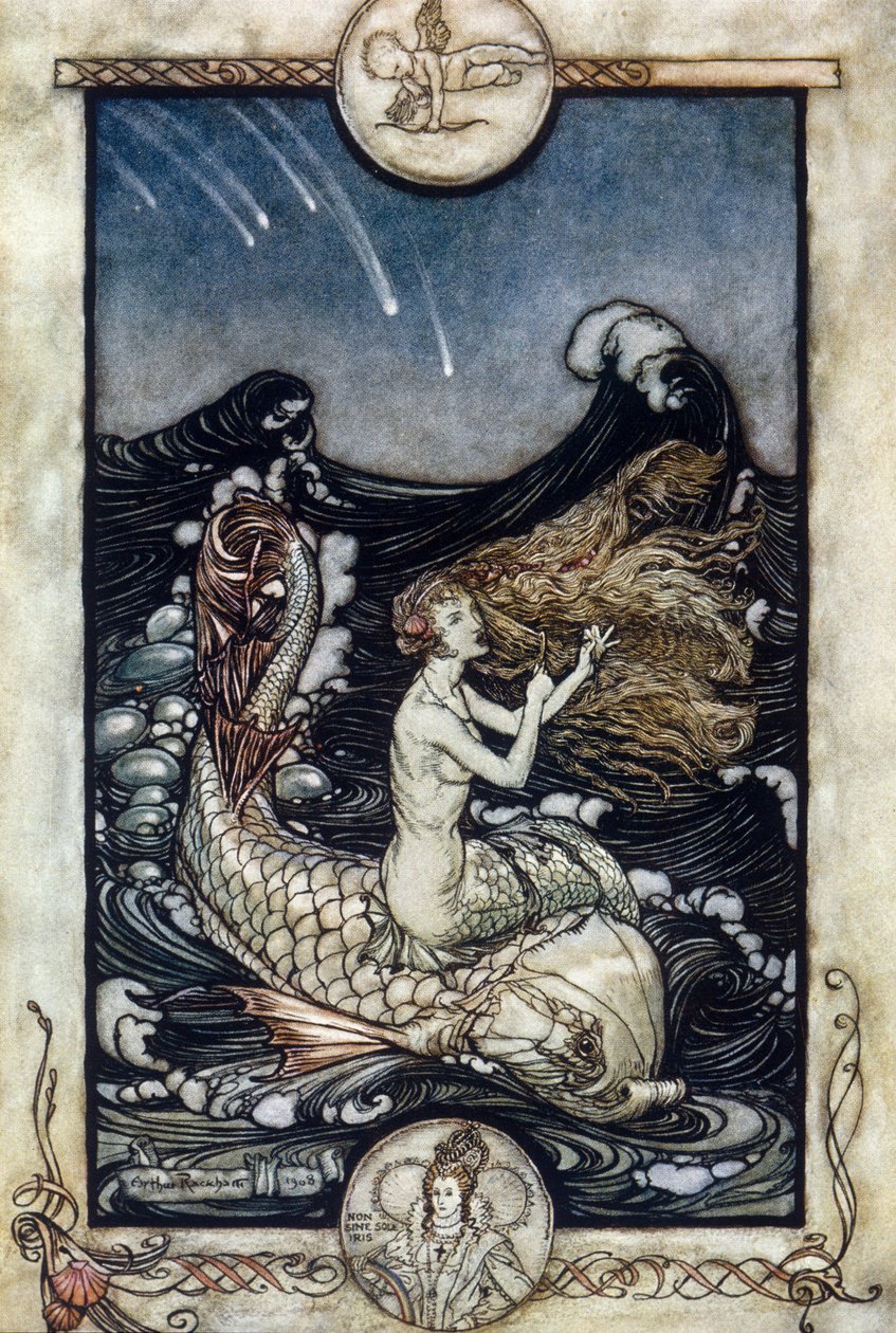 Illustration af Arthur RACKHAM (1867-1939) til Drømmen om en sommernat af William SHAKESPEARE af Arthur Rackham