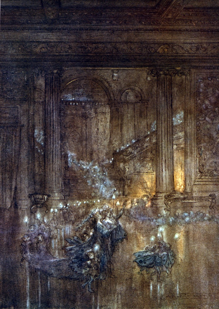 Illustration af Arthur RACKHAM (1867-1939) til Drømmen om en sommernat af William SHAKESPEARE af Arthur Rackham