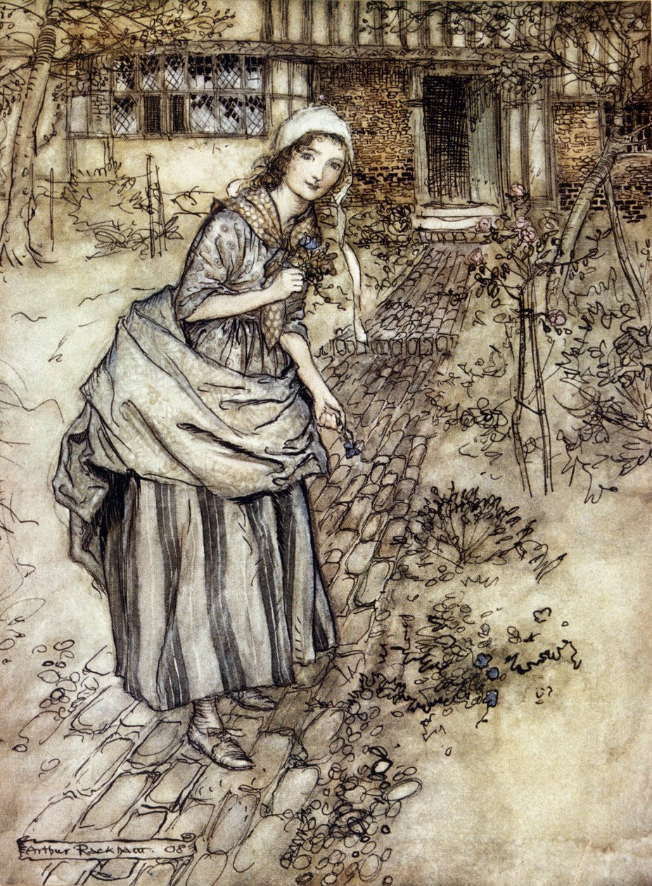Illustration af Arthur RACKHAM (1867-1939) til Drømmen om en sommernat af William SHAKESPEARE af Arthur Rackham