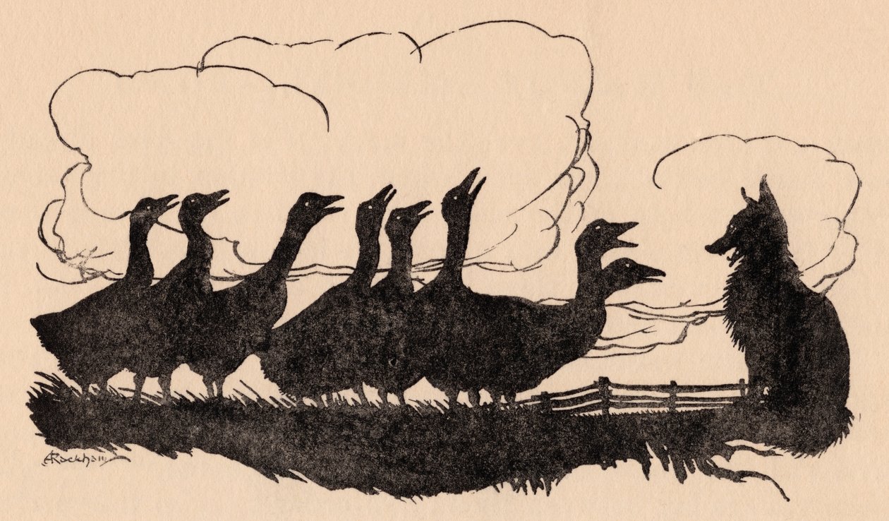 Illustration af Arthur Rackham fra Grimm