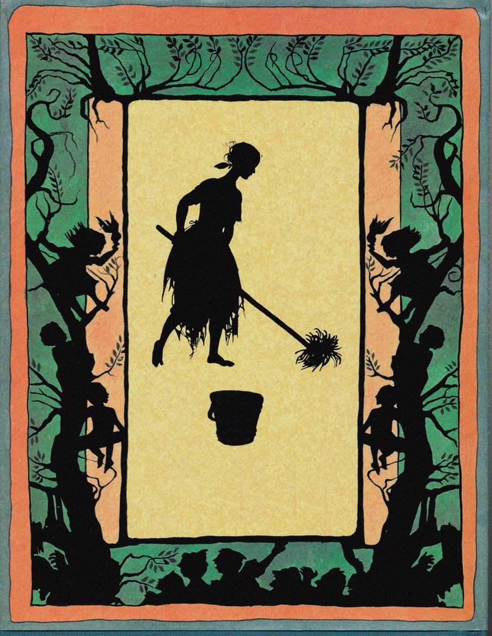 Illustration til Eventyr Askepot af Arthur Rackham