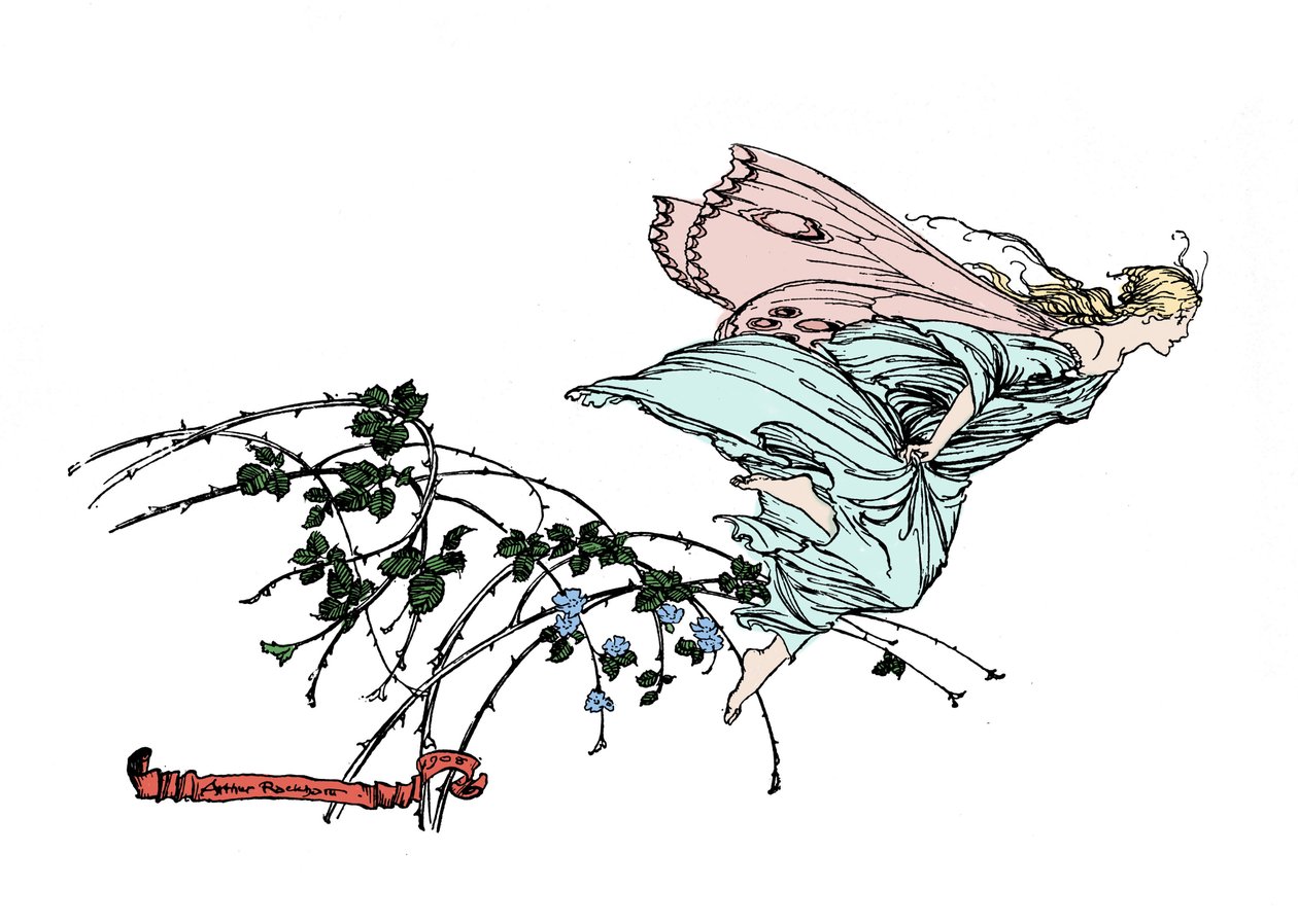 Illustration til Drømmen om en sommernat af William SHAKESPEARE af Arthur Rackham