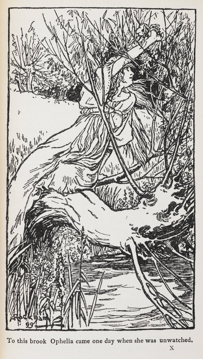 Illustration fra Hamlet af Arthur Rackham