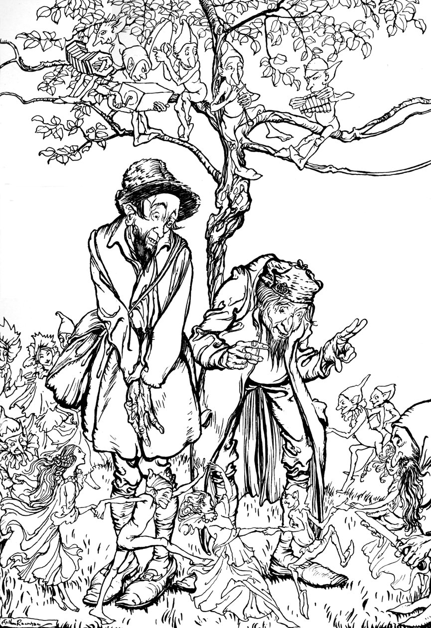 Lillebror og Lillesøster, 1917, 1923 af Arthur Rackham