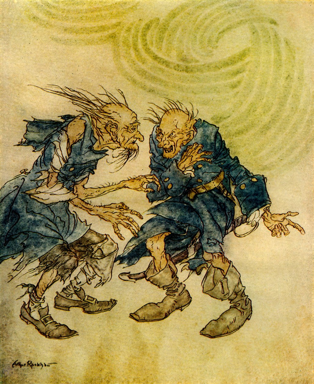 Manuskript fundet i en flaske af Edgar Allan Poe af Arthur Rackham