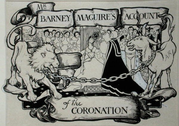 Mr Barney Maguires beretning om kroningen, illustration fra 