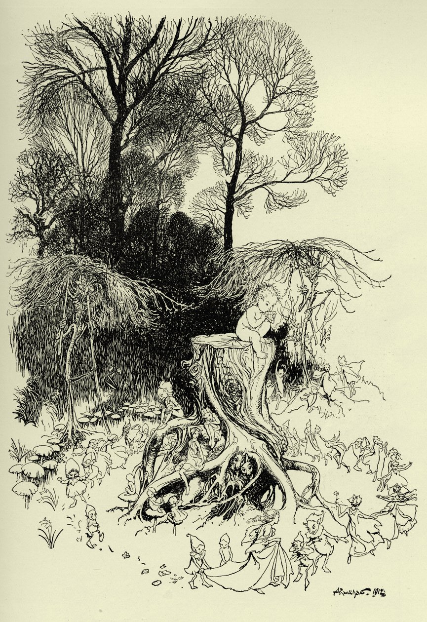 Peter Pan og feer af Arthur Rackham