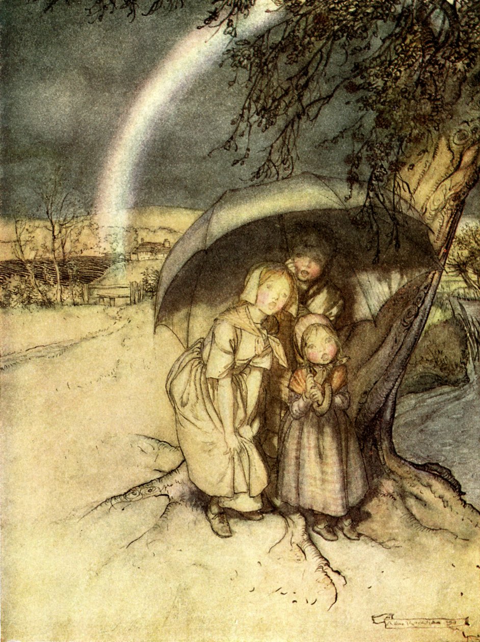 Regn, regn, gå til Spanien af Arthur Rackham