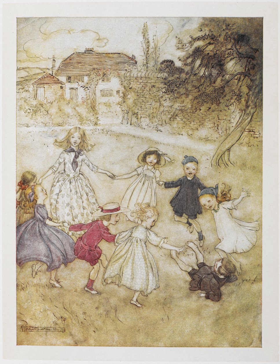 Ring-en-ring-en-roser af Arthur Rackham