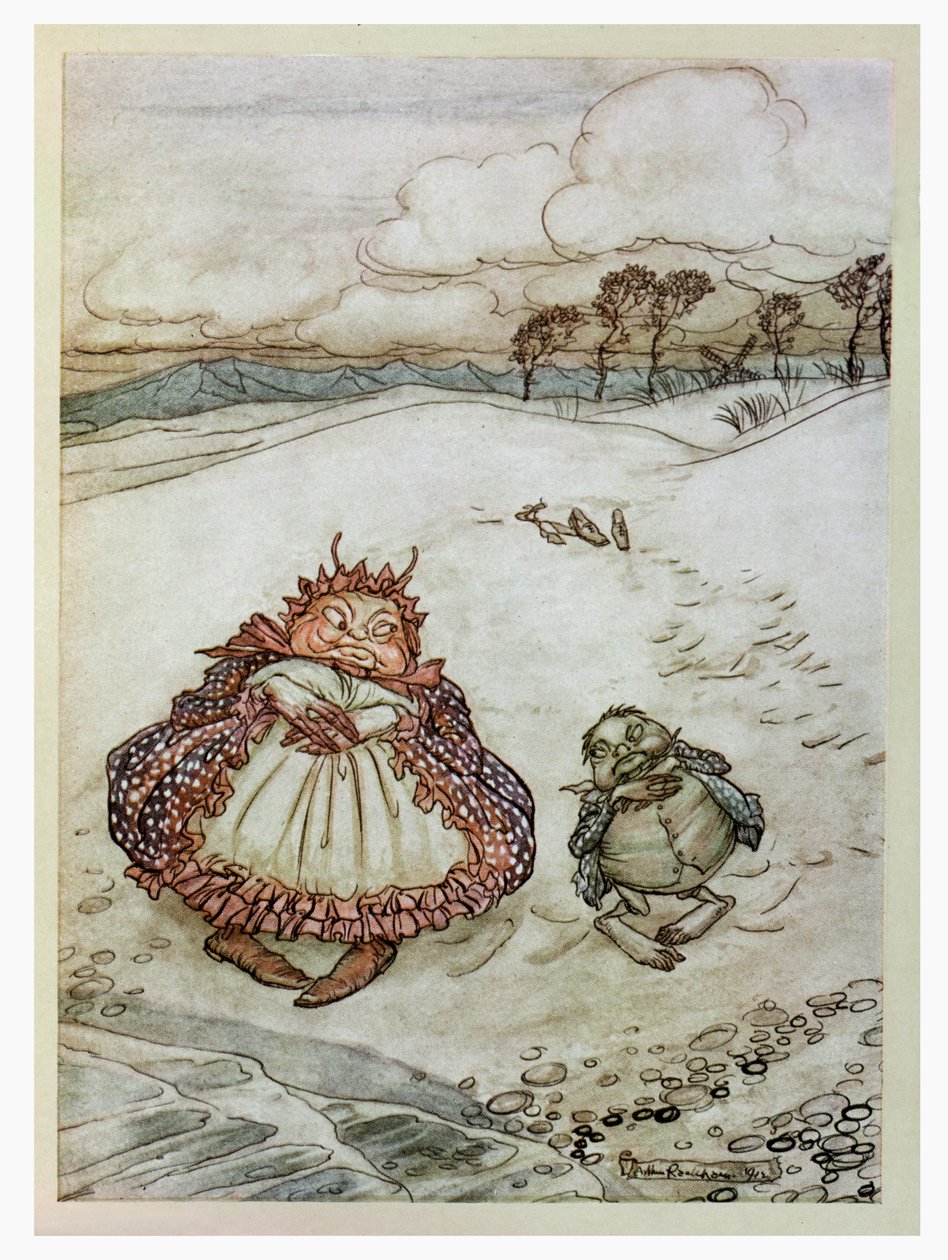 Krabben og hans mor, illustration fra 