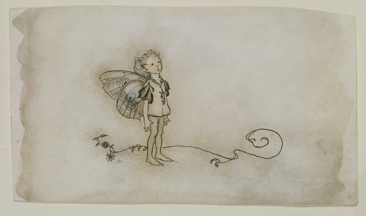 The Fairies Thing, fra A Midsummer Nights Dream, udgivet 1908 (pen og blæk & wc på papir) af Arthur Rackham