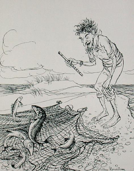 The Fisherman Piping, illustration fra 