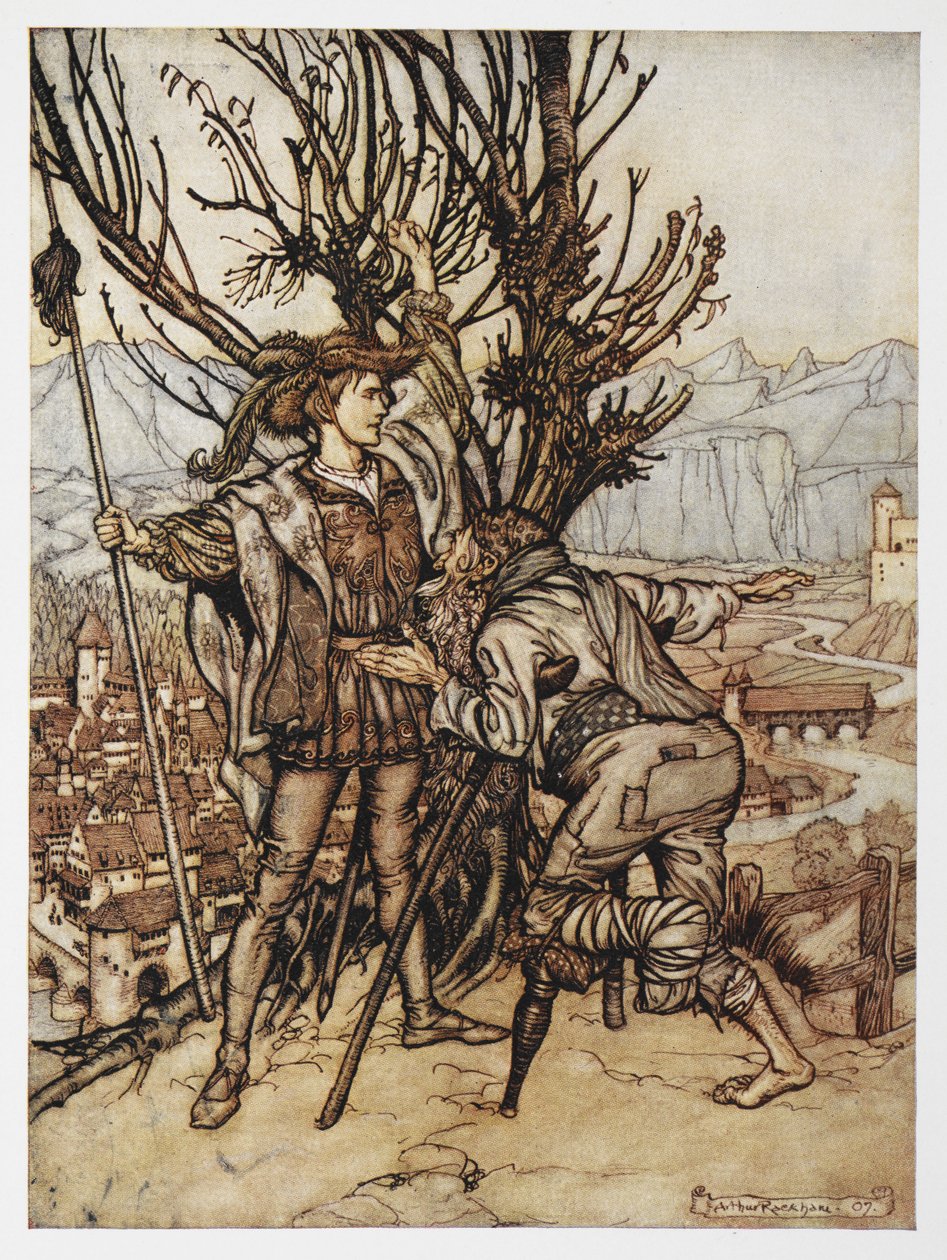 Prinsen fra Briar Rose (Sleeping Beauty) af Arthur Rackham