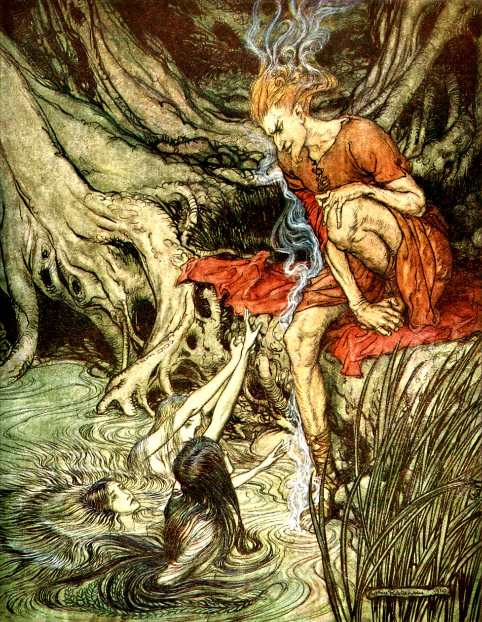 Rhinegold Das Rheingold af Arthur Rackham