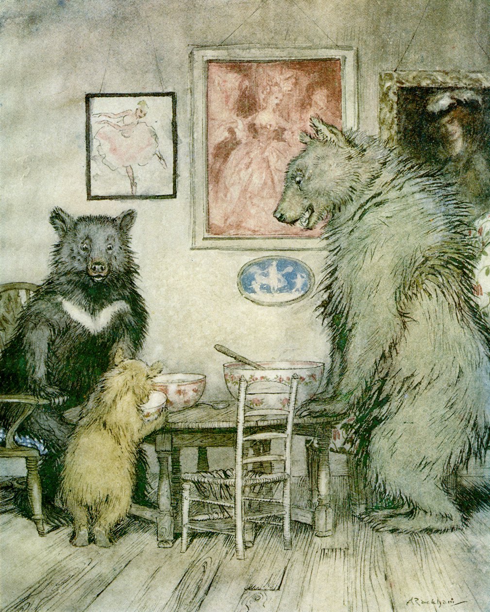 De tre bjørne af Arthur Rackham