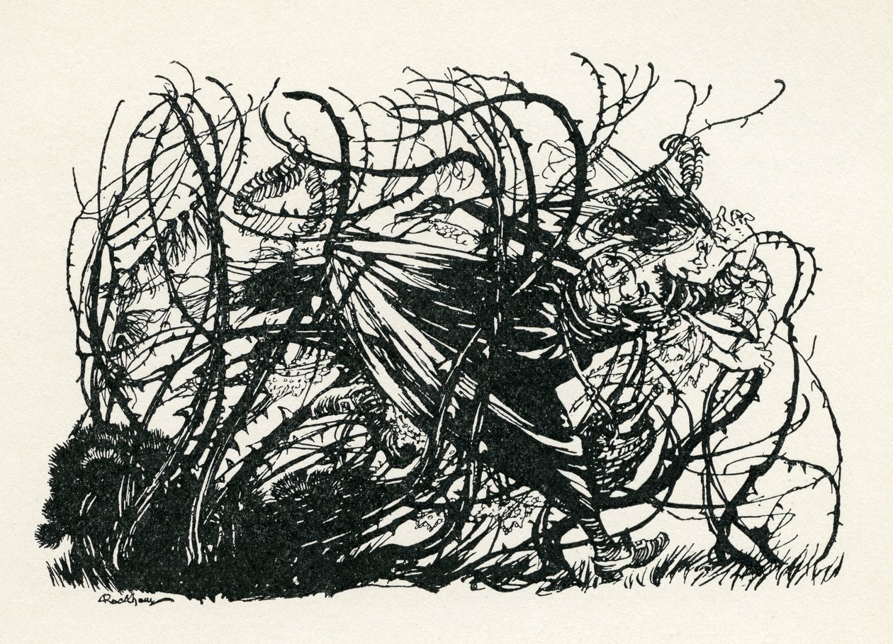 Brøndens tre hoveder af Arthur Rackham