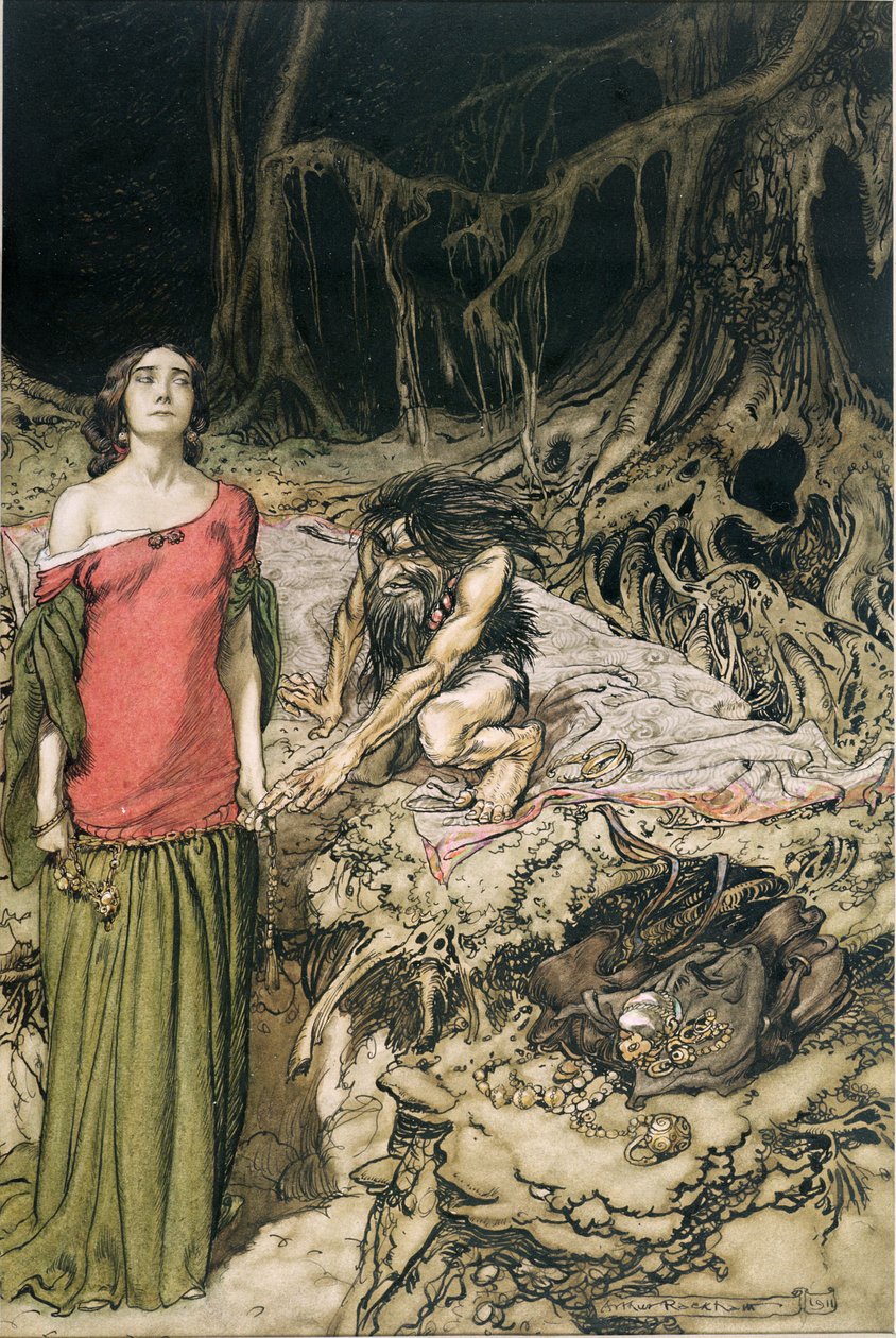The Wooing of Grimhilde, Hagens mor fra 