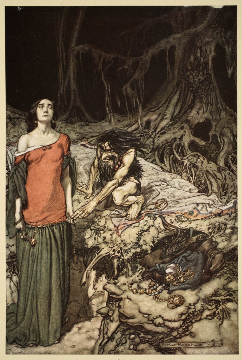 Grimhilde, Hagens mor, bejler fra 