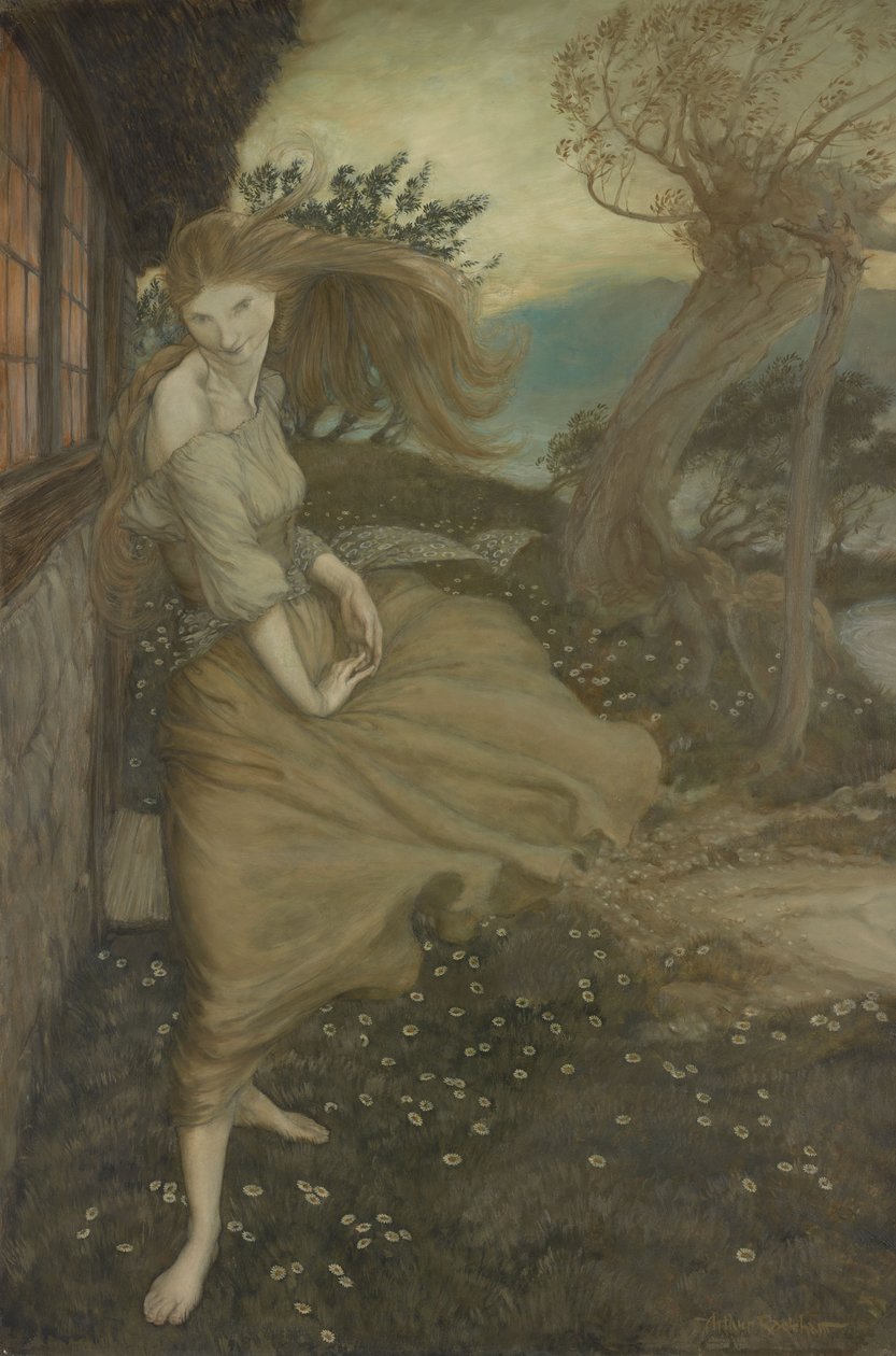 Undine ved vinduet af Arthur Rackham