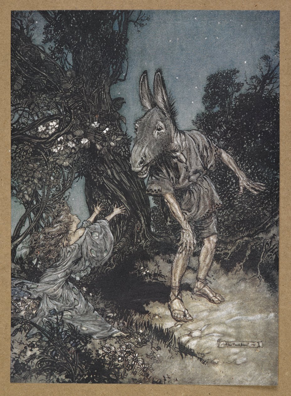 "Hvilken engel vækker mig fra mit blomsterbed?" Titania og Bund. En scene fra 