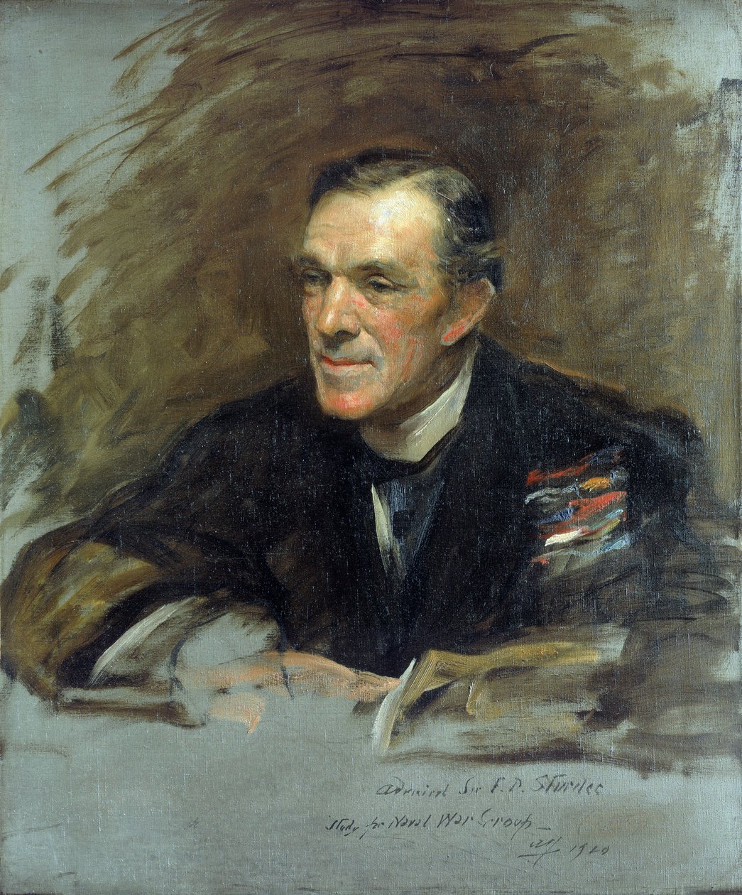 Portræt af flådeadmiralen Sir Frederick Doveton Sturdee af Arthur Stockdale Cope