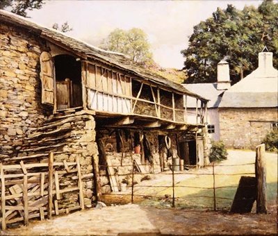 Yew Tree Farm nær Coniston, Lancashire af Arthur Vivian Couling