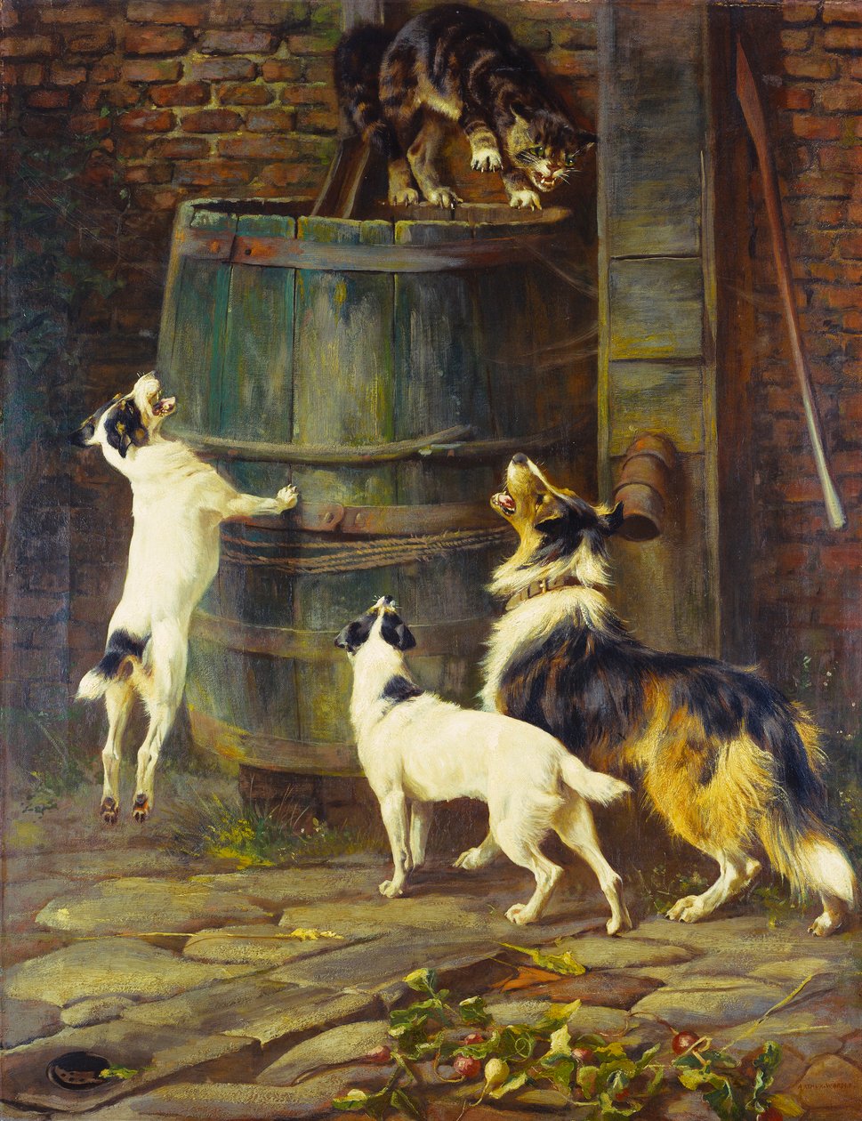 We Just Want to Play (olie på lærred) af Arthur Wardle