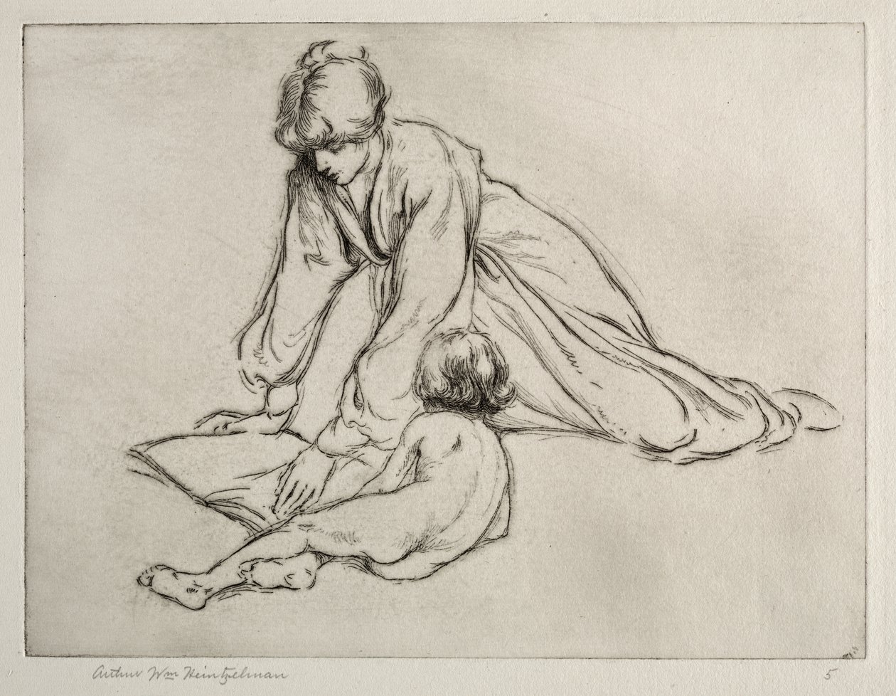Solbadet af Arthur William Heintzelman