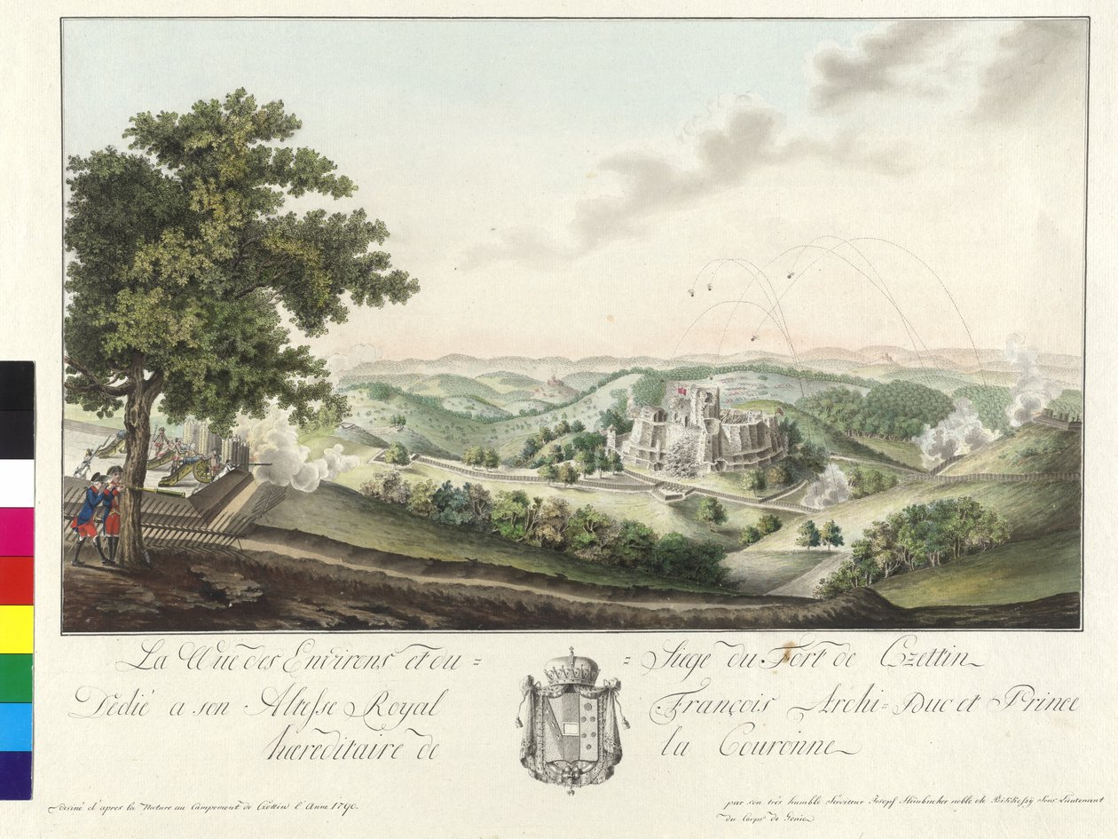 1790 belejring af fæstningen Czettin af Artist Unknown