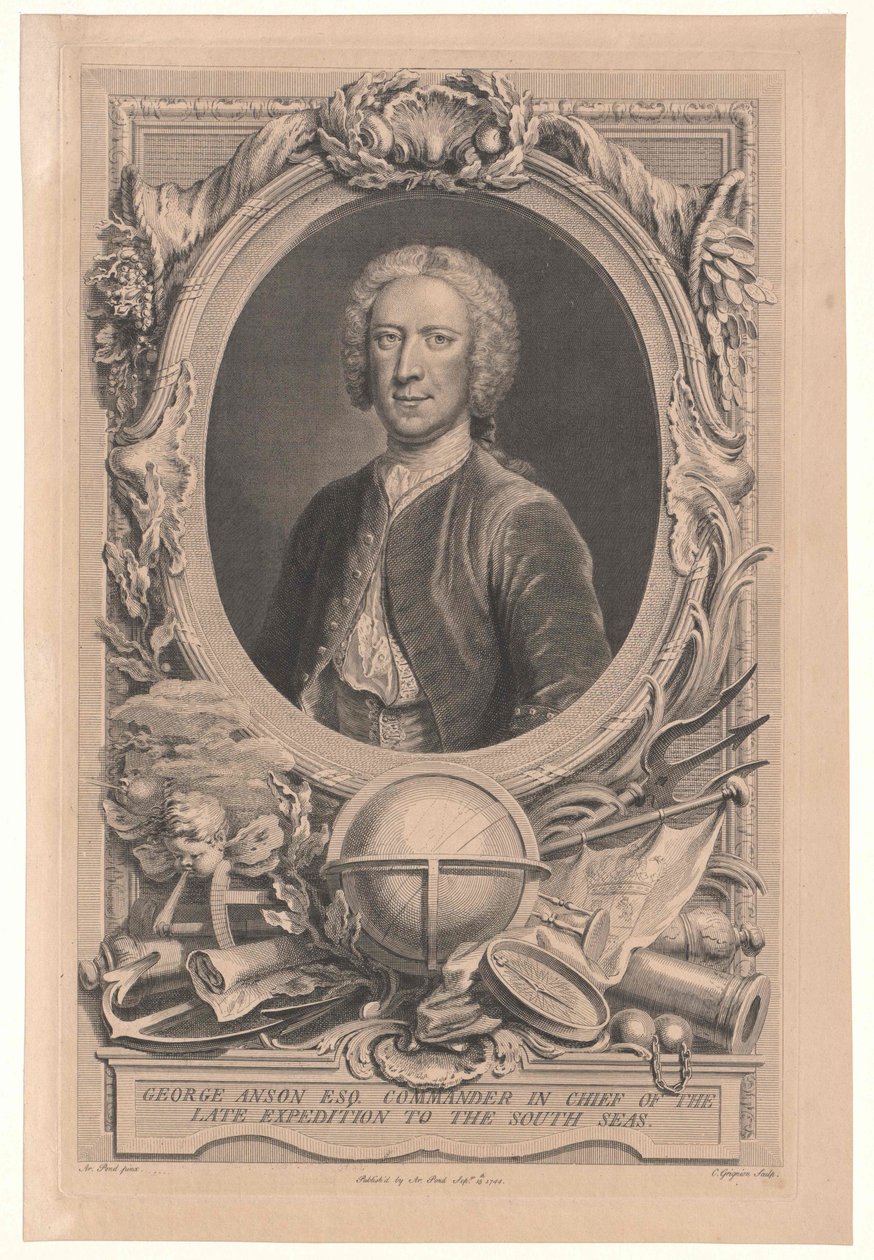 1. baron Anson Anson af Artist Unknown