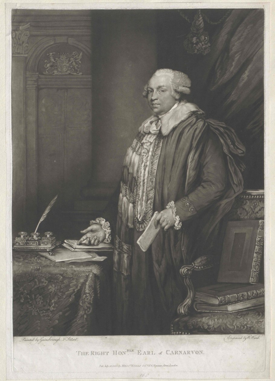 1. jarl af Carnavon Herbert af Artist Unknown