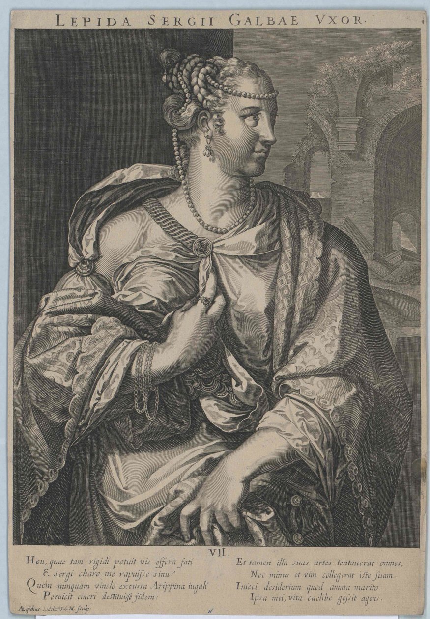 1. århundrede e.Kr. Aemilia Lepida af Artist Unknown