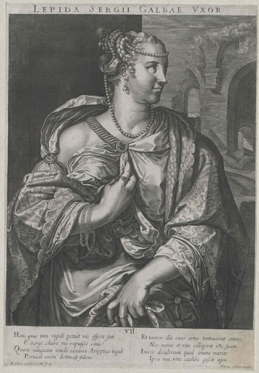 1. århundrede e.Kr. Aemilia Lepida af Artist Unknown
