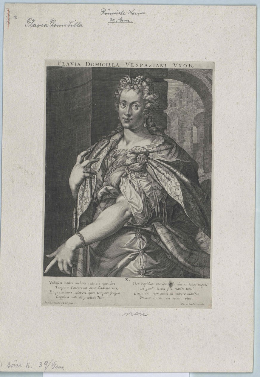 1. århundrede e.Kr. Flavia Domitilla af Artist Unknown