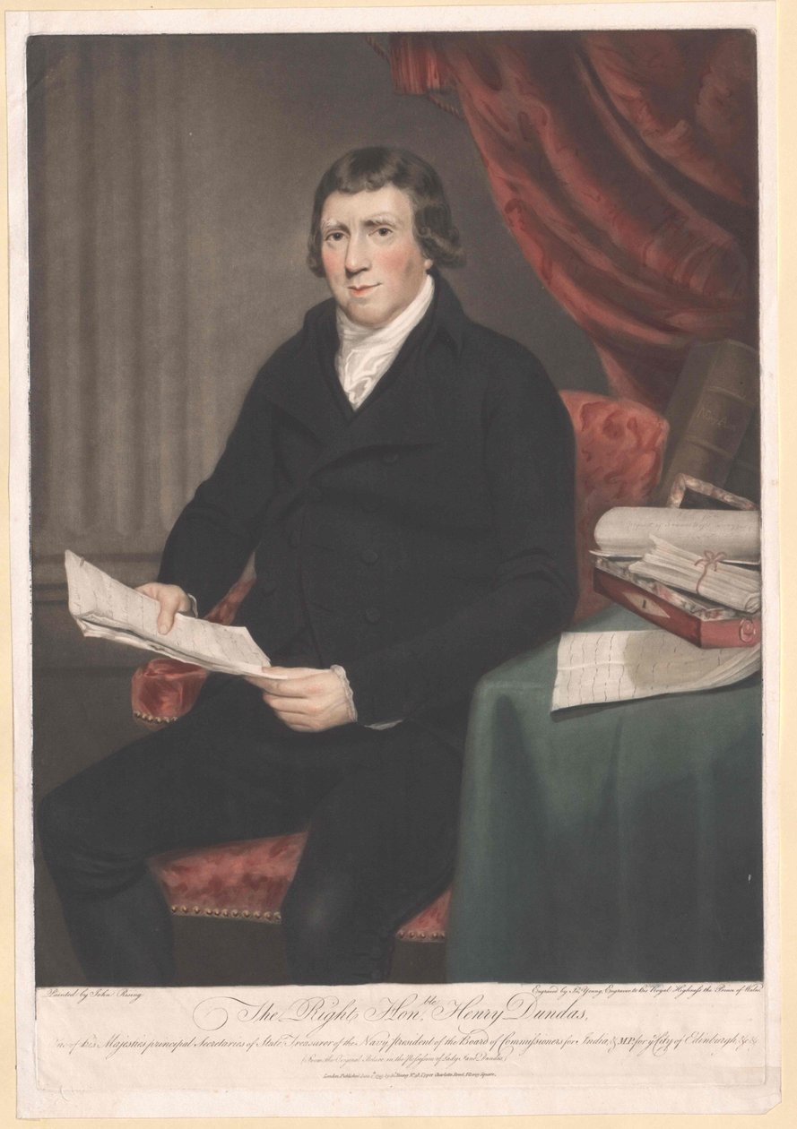 1. vicomte Melville Dundas af Artist Unknown