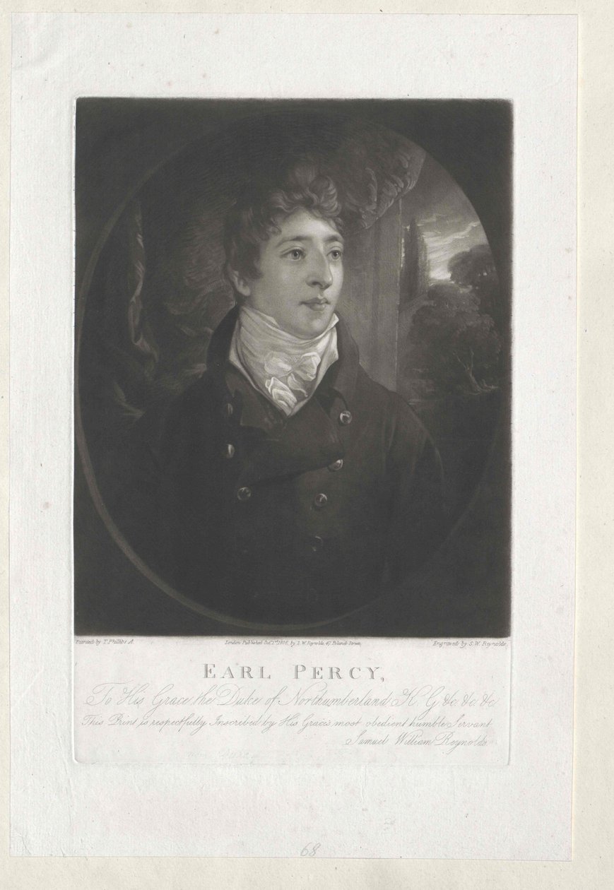 3. hertug af Northumberland Percy (print) af Artist Unknown