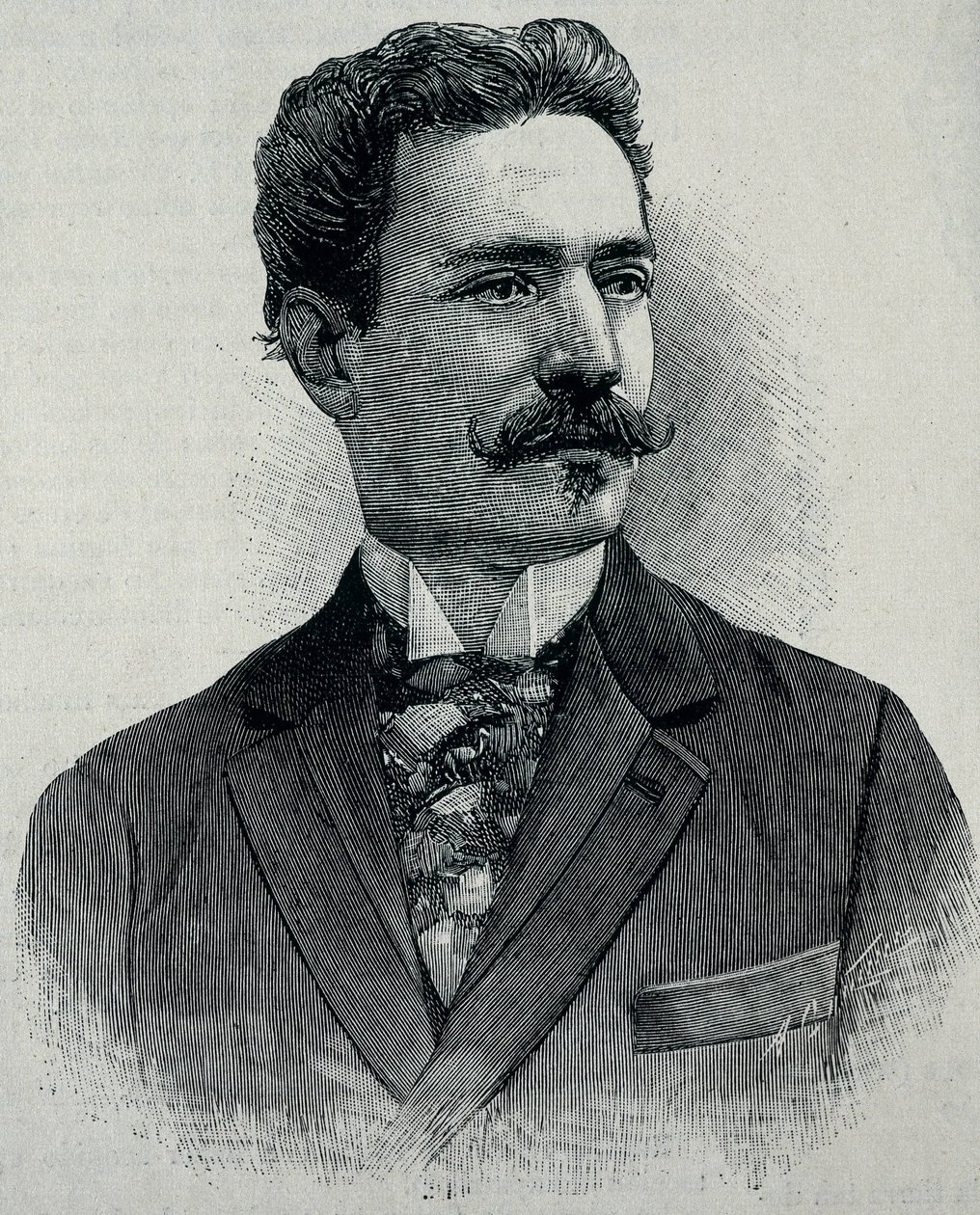 ALBARRAN Y DOMINGEZ, Joaquin (1860 - 1912). Spansk urolog født på Cuba. (gravering) af Artist Unknown