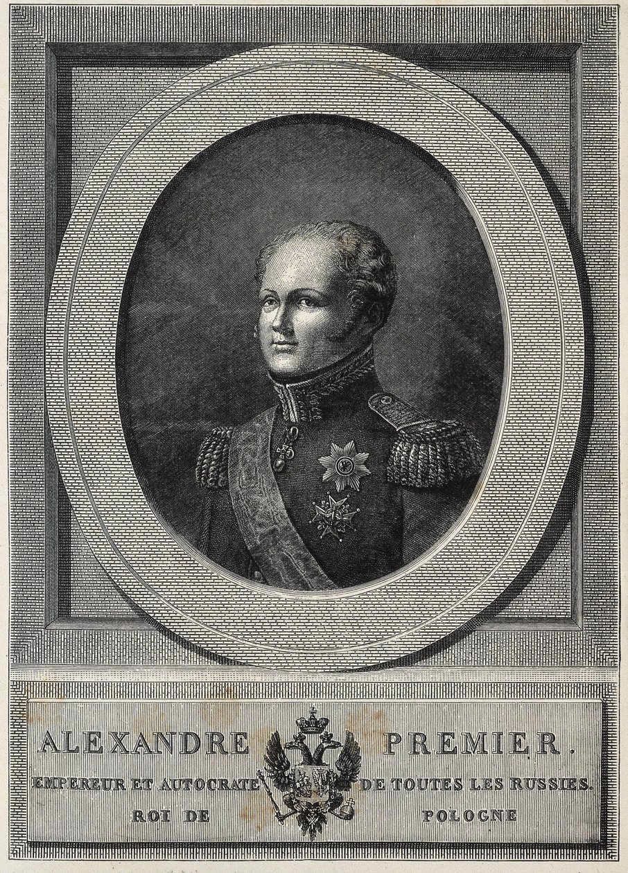 ALEXANDER I af Rusland (1777-1825). Zar af Rusland (1801-1825). af Artist Unknown