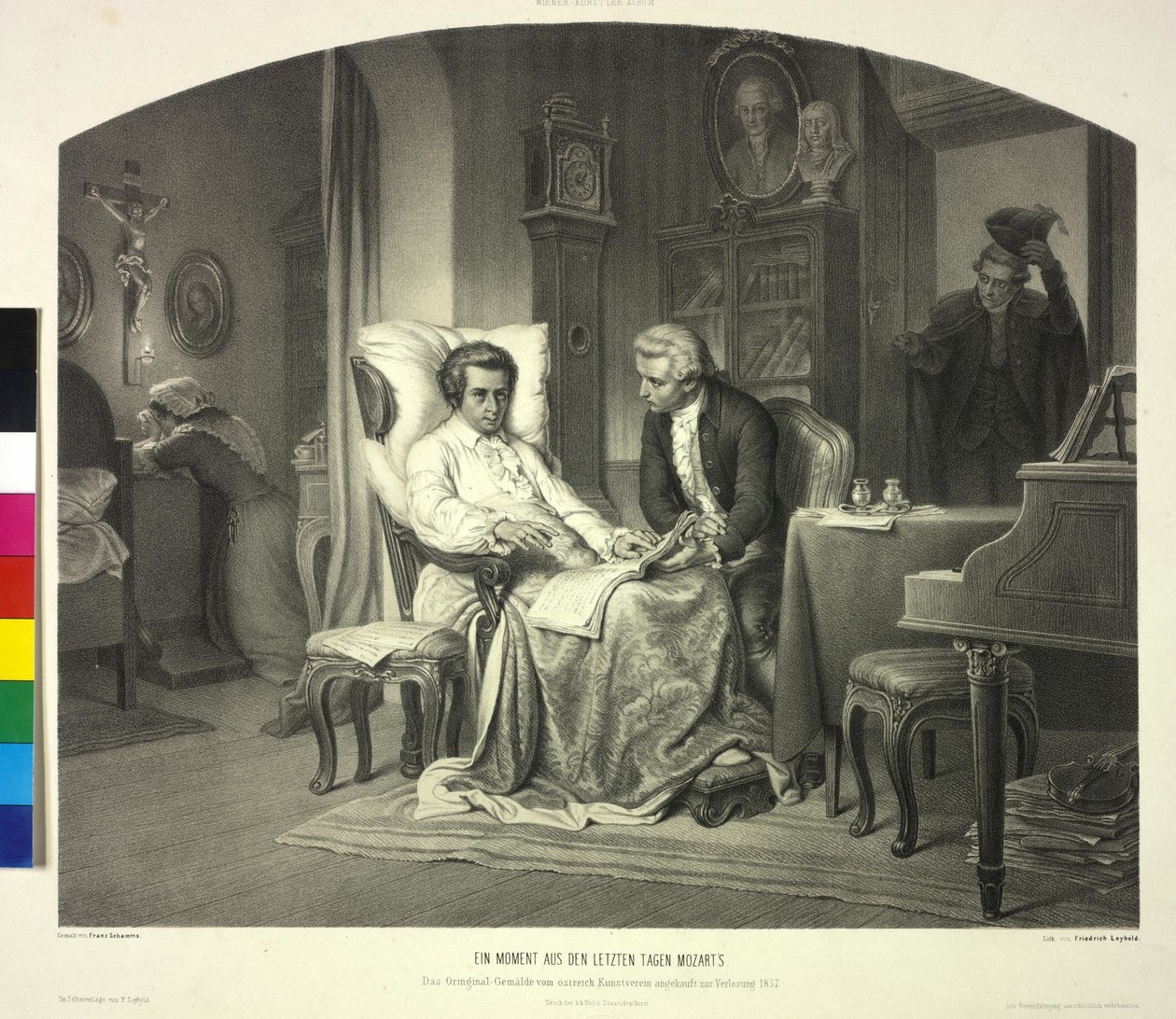 Et øjeblik fra Mozarts sidste dage af Artist Unknown